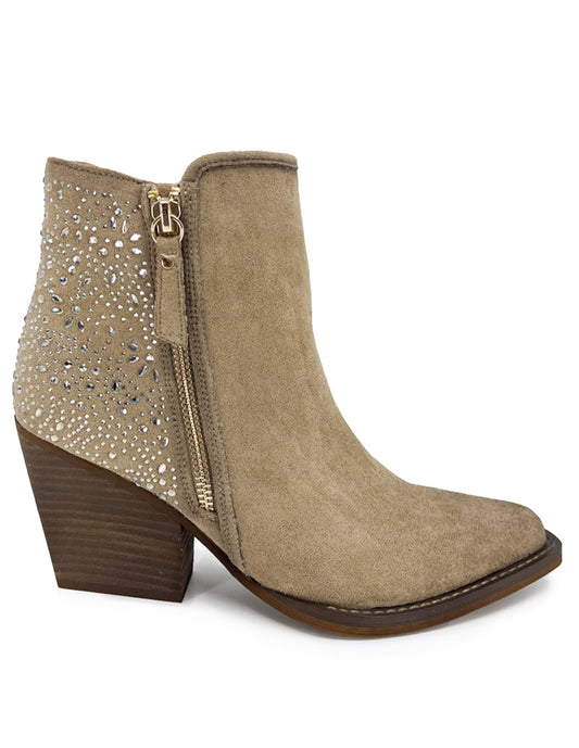 Botin Casual Trender color Beige para Mujer