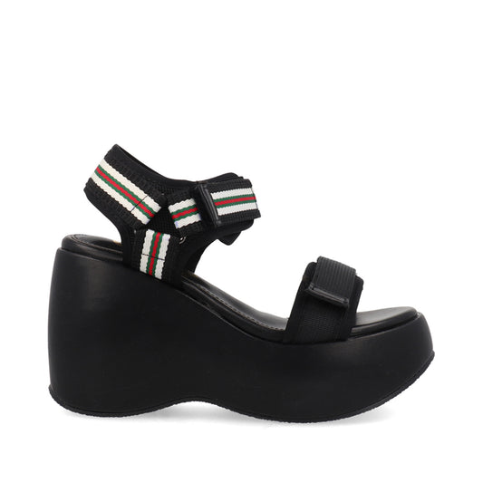 Sandalia Casual Trender color Negro para Mujer