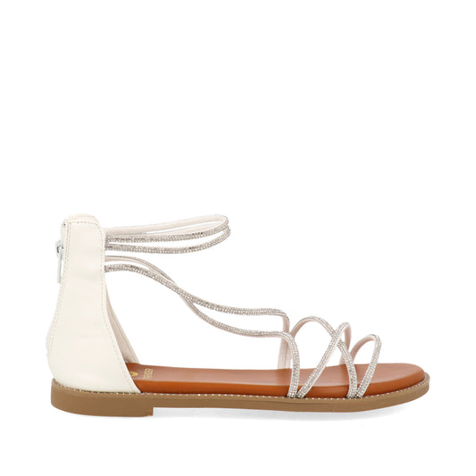 Sandalia Casual Trender color Plata para Mujer