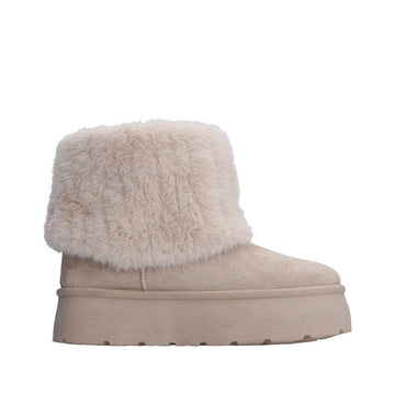 Botin Invernal Trender color Beige para Mujer