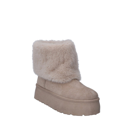 Botin Invernal Trender color Beige para Mujer