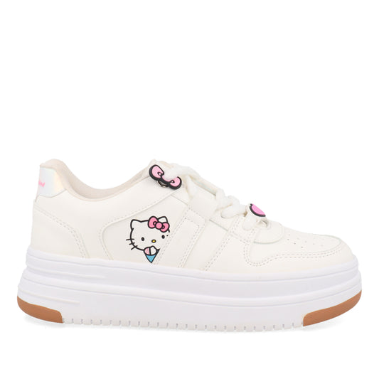 Tenis Urbano Trender color Latte de Hello Kitty para Mujer