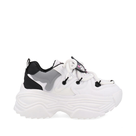 Tenis Urbano Trender color Blanco con Gris para Mujer de Kuromi