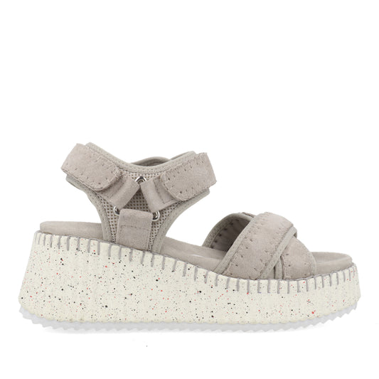 Sandalia Casual Trender color Gris para Mujer