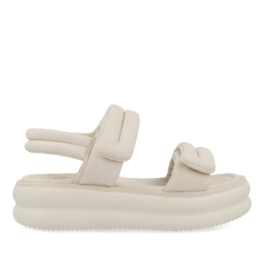 Sandalia Casual Trender color Latte para Mujer