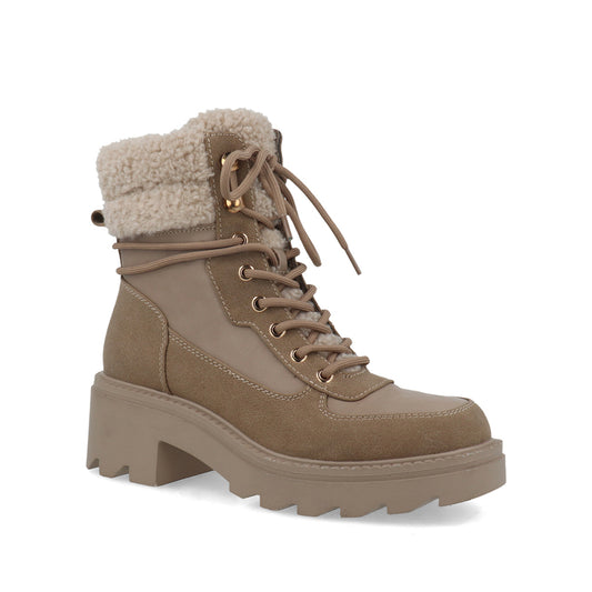 Botin Casual Trender color Arena para Mujer