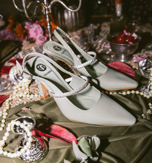 Zapatilla de Fiesta Trender color Verde para Mujer