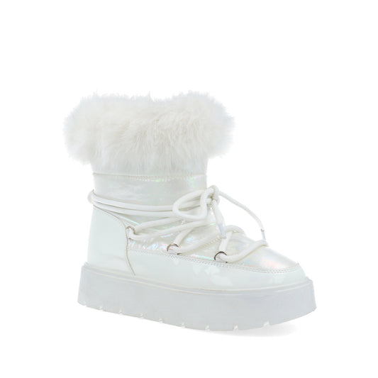 Bota Invernal Trender color Blanco para Mujer
