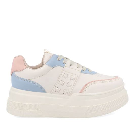 Tenis Urbano Trender color Latte para Mujer