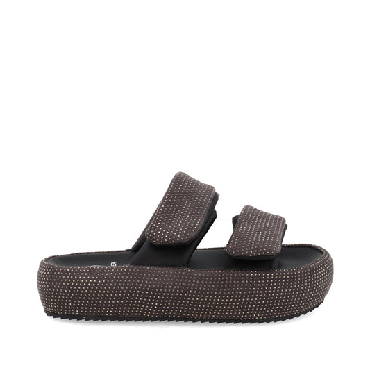 Sandalia Casual Trender color Gris para Mujer
