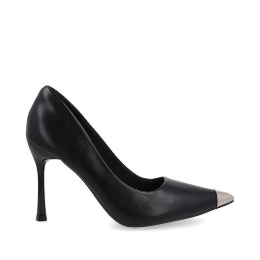 Zapatilla de Vestir Trender color Negro para Mujer con detalle metalico