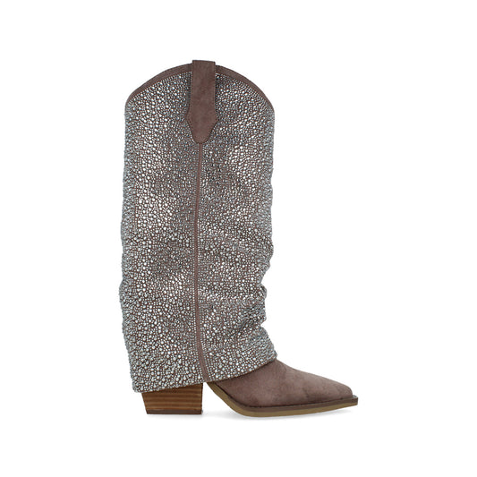 Bota Casual Trender color Taupe para Mujer