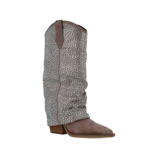 Bota Casual Trender color Taupe para Mujer