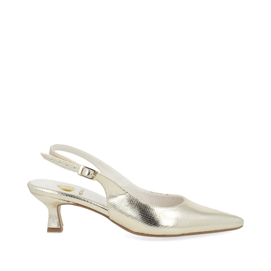 Zapatilla de Fiesta Trender color Oro para Mujer