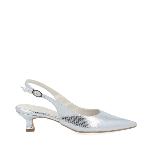 Zapatilla de Fiesta Trender color Plata para Mujer