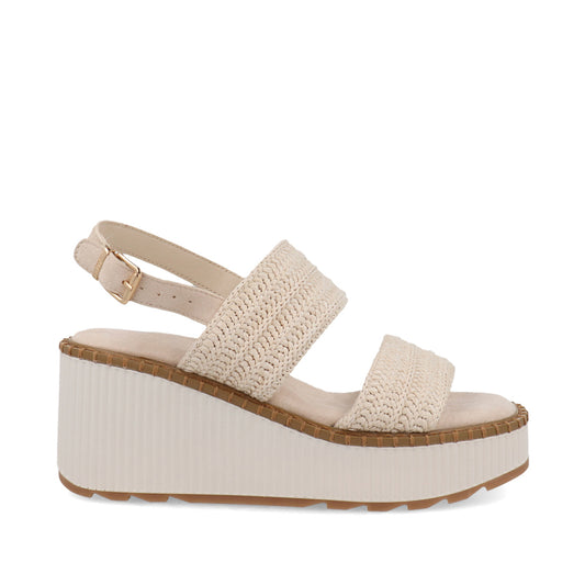 Sandalia Casual Trender color Beige para Mujer