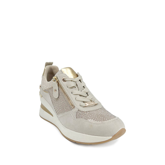 Tenis Casual Trender color Beige para Mujer