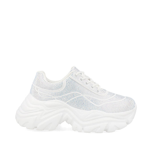 Tenis Urbano Trender color Blanco para Mujer con Brillos