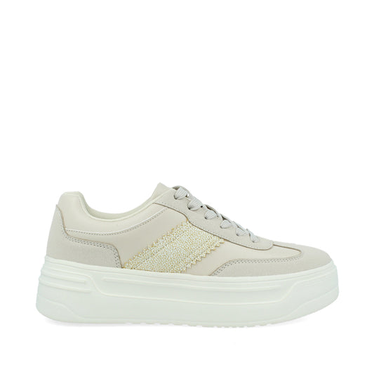 Tenis Urbano Trender color Beige para Mujer