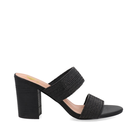 Sandalia Casual Trender color Negro para Mujer con tacón cuadrado