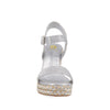 Sandalia Casual con Plataforma Trender color Plata para Mujer
