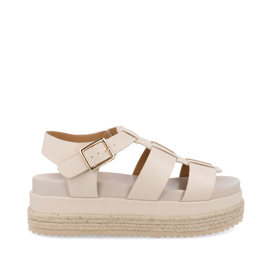 Sandalia Casual Trender color Beige para Mujer