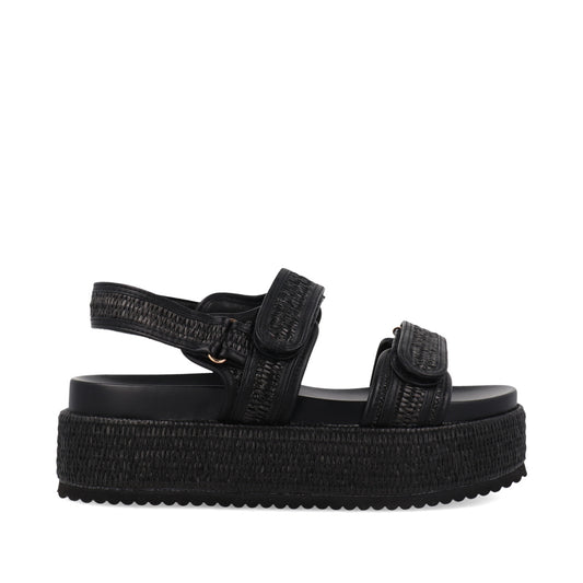 Sandalia Casual Trender color Negro para Mujer