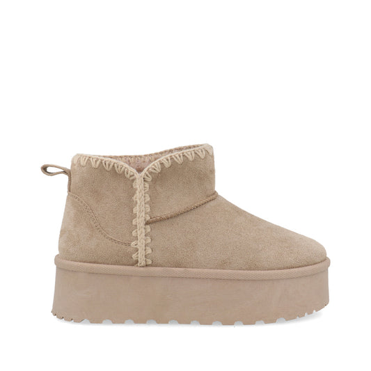 Botin Casual Trender color Khaki para Mujer
