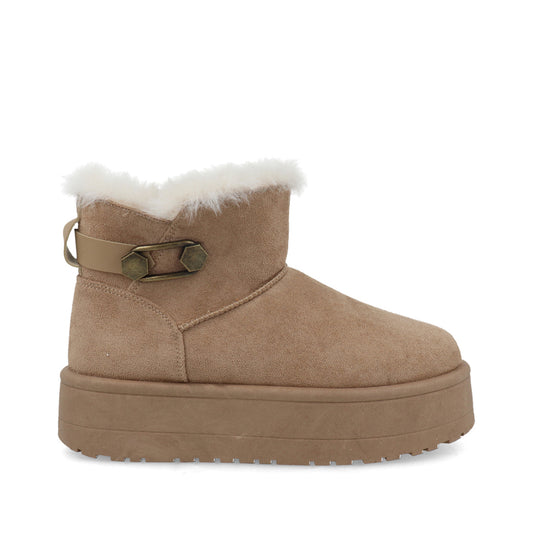 Botin Casual Trender color Khaki para Mujer