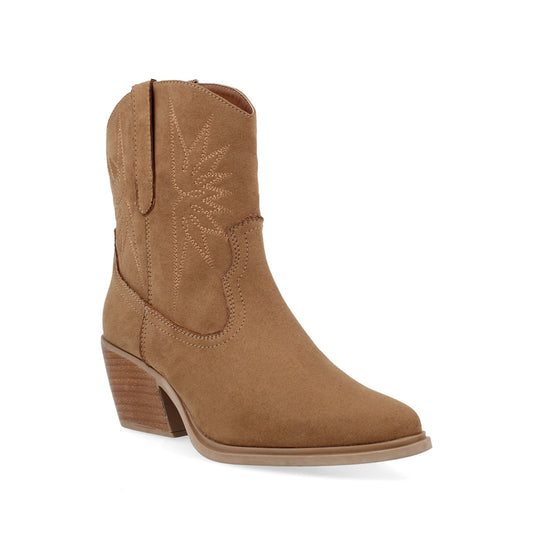 Botin Casual Trender color Tan para Mujer