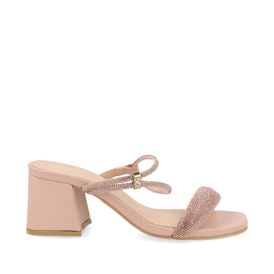 Sandalia de Tacon Trender color Oro para Mujer
