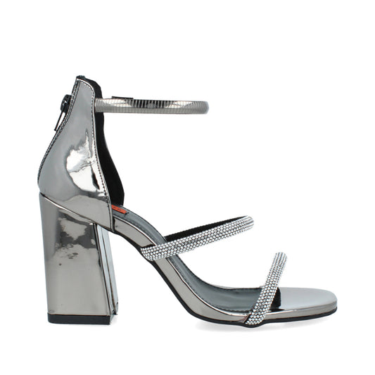 Zapatilla de Fiesta Trender color Gris para Mujer