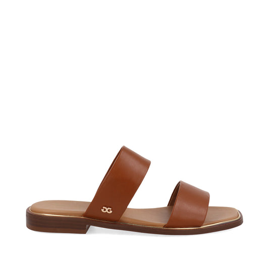 Sandalia Casual Trender color Miel para Mujer