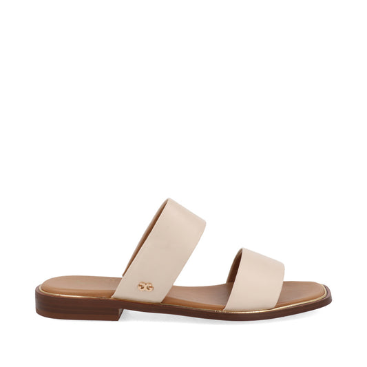 Sandalia Casual Trender color Hueso para Mujer