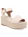 Sandalia Casual Trender color Hueso para Mujer