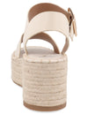 Sandalia Casual Trender color Hueso para Mujer