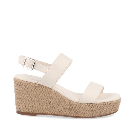 Sandalia Casual con plataforma Trender color Latte para Mujer