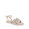 Sandalia Casual Trender color Latte para Mujer con pedreria