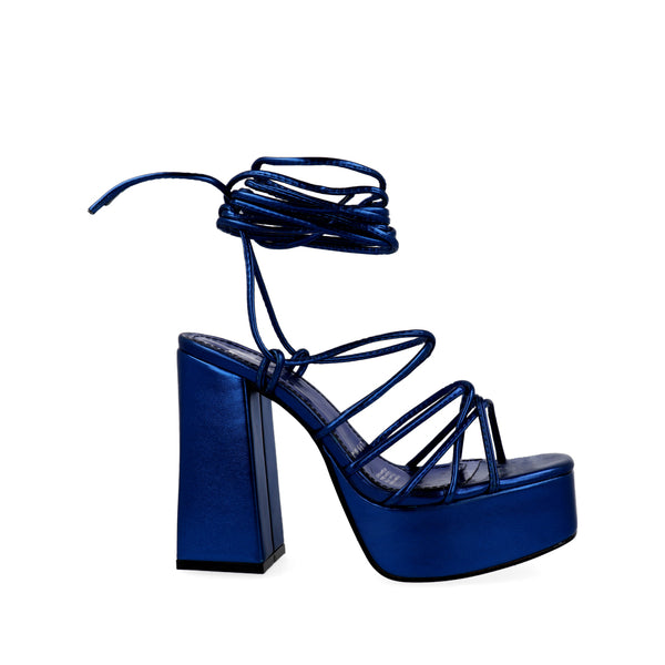 Sandalia de tacón Trender color azul para Mujer