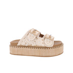 Sandalia Casual Trender color Beige para Mujer