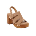 Sandalia Casual Trender color Camel para Mujer