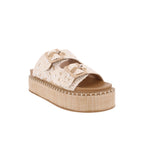 Sandalia Casual Trender color Beige para Mujer