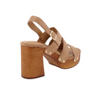 Sandalia Casual Trender color Camel para Mujer