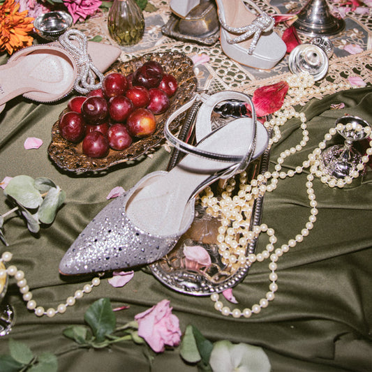 Zapatilla de Fiesta Trender color Oro para Mujer