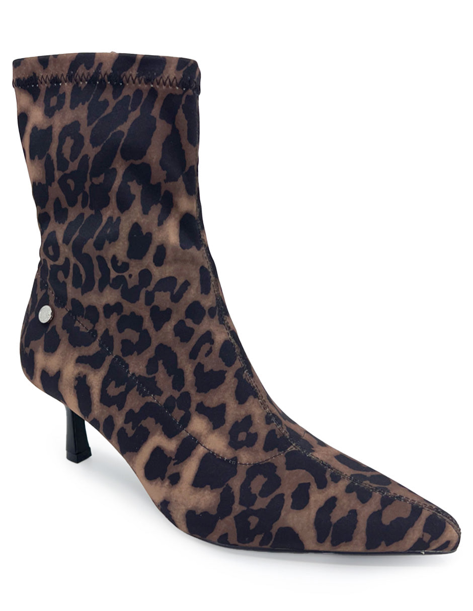 Botin de Vestir Trender color Animal Print Leopardo para Mujer
