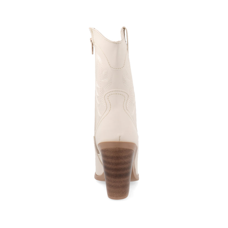 Bota Casual de Tacón  Trender color Latte para Mujer