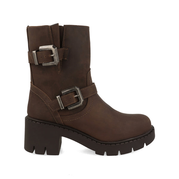 Bota tipo Industrial Trender color Moka para Mujer