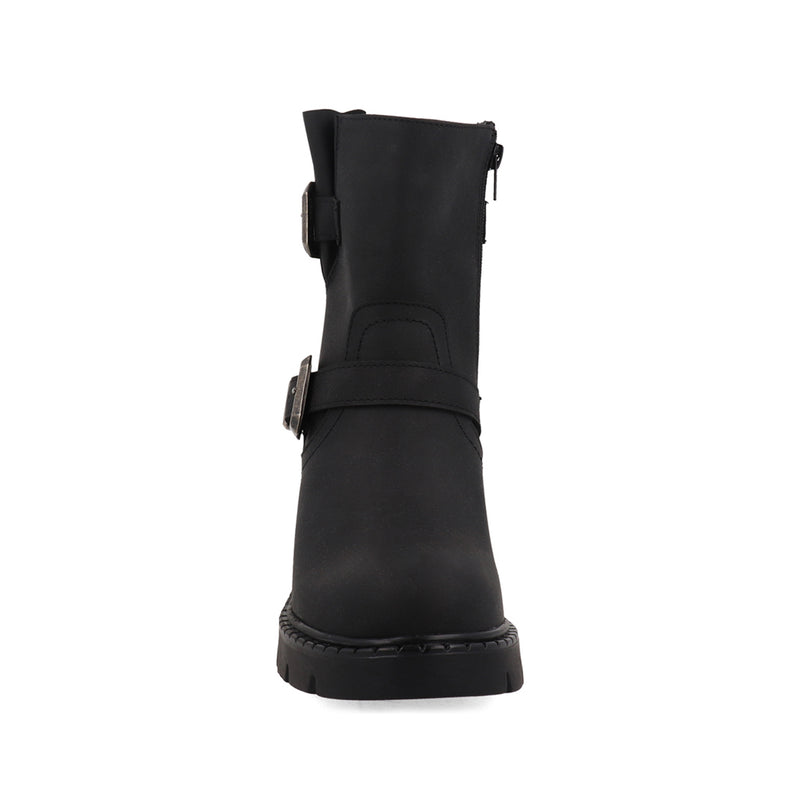 Botin Tipo Industrial Xkenia color Negro para Mujer