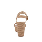 Sandalia Casual con plataforma Trender color Beige para Mujer