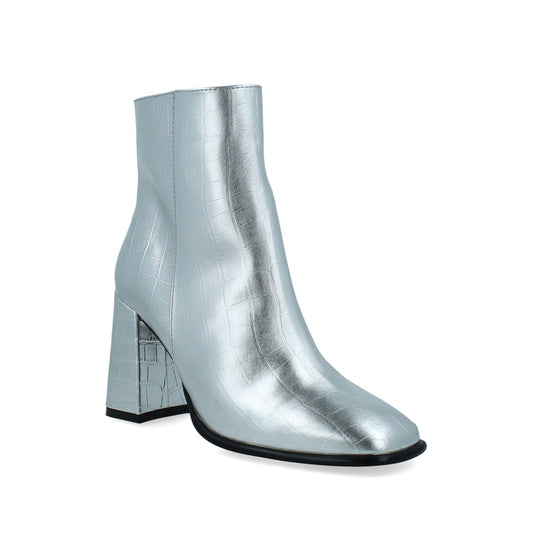 Botin Casual Trender color Plata para Mujer